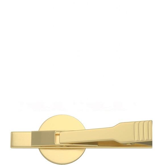 New Men's Stephen Oliver 18k Gold Plated Blue Tie Bar - Picture 2 of 3